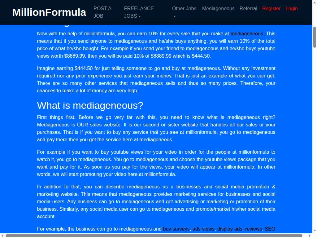 Screenshot from found problem